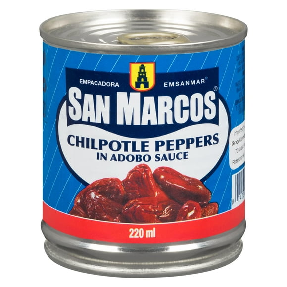 Piments chipotle San Marcos en sauce d'adobo 220 ml