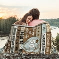 thumbnail image 5 of 50th Birthday Blanket Gift for Women Men，50th Birthday Gift for Mom/Dad from Daughter Son，50th Birthday 50 * 60 Throw Blanket for Her/Him，1973 Flannel Blanket for Sofa, 5 of 6