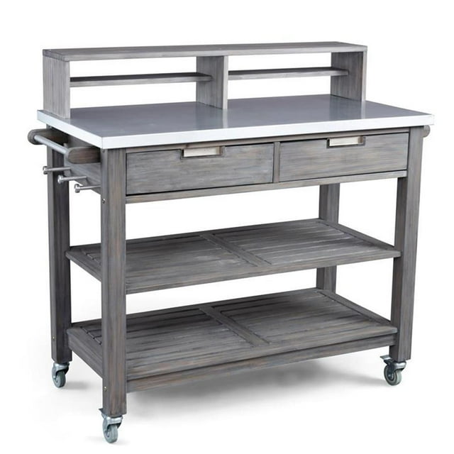 Homestyles Banc de Rempotage en Bois Maho Gris