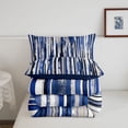 thumbnail image 5 of Homewish Blue Gray Black Twin Comforter Sets,Abstract Brush Strokes Bedding Set,Navy Blue Reversible,2-Piece,1 Comforter and 1 Pillowcase, 5 of 7