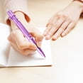 thumbnail image 5 of Retractable Erasable Gel Pens, 0.5Mm Fine Point Erasable Pen, Smooth Writing for Note Taking Marking Planner Crossword Puzzles, 3 Ml (Purple), 5 of 7