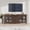 brown, variant on Farmhouse TV Stand for 70 Inch TV, Entertainment Center with Glass Doors, Mid Century Modern Console Table with 2 Storage Doors & 3 Drawers for Living Room