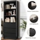 thumbnail image 3 of Sophisticated almacenamiento: altura estante libros con cajones - rural style madera deep bookshelves - negra finish sala estar, study, kitchen, oficina en casa - organize your space con elegance, 3 of 6