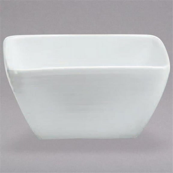 Oneida R4570000715S 9 oz Botticelli Square Bright White Porcelain Low Bowl