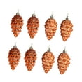 thumbnail image 2 of BOPORO 8Pcs Cone Ornaments Christmas Decoration for Living Room Winter Outdoor Bronze, 2 of 6