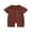 Brown, variant on Bagilaanoe Newborn Baby Boy Summer One-pieces Short Sleeve Jumpsuit 3M 6M 12M 18M 24M Infant Romper Casual Clothing