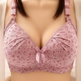 thumbnail image 2 of Women Casual Sexy Lace Plus Size Bra Comfortable Wireless Underwear Soft Support Everyday Wear, 2 of 2