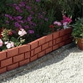 thumbnail image 6 of Tcwhniev Garden Border Edging, Brown bricks Effect Fence in Lawn Edging Plant Border, Garden Border Flower Bed Grass DIY Decorative Yard Landscape Edging, 6 of 11
