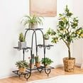 thumbnail image 3 of Gymax 6 Tier Flower Pot Holder Metal Vertical Shelves Corner Plants Display Rack, 3 of 9