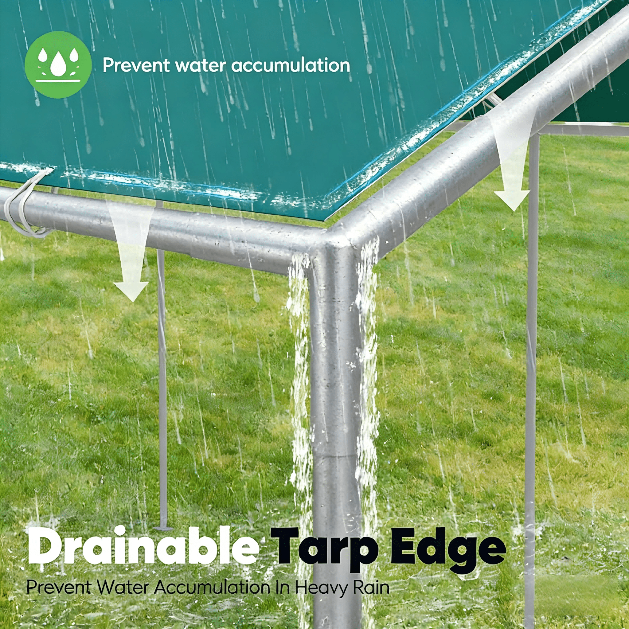 Quictent 10'X20' Heavy Duty Carport Car Canopy Outdoor Car Shelter Canopy Boat Shelter-Green
