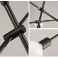 thumbnail image 3 of Aiwen Modern Pendant Light Sputnik 6 Lights Linear Chandelier Black, 3 of 8