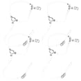 thumbnail image 1 of unbranded 2Pares Accesorios Transparentes Para Desmontables Antideslizantes, 1 of 8