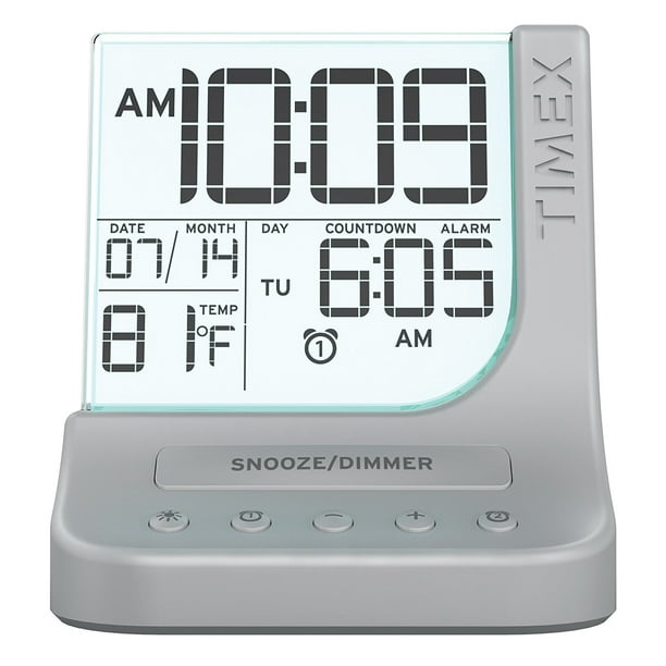 Timex T125S Color Changing Dual Alarm Clock with 1A USB Port Walmart
