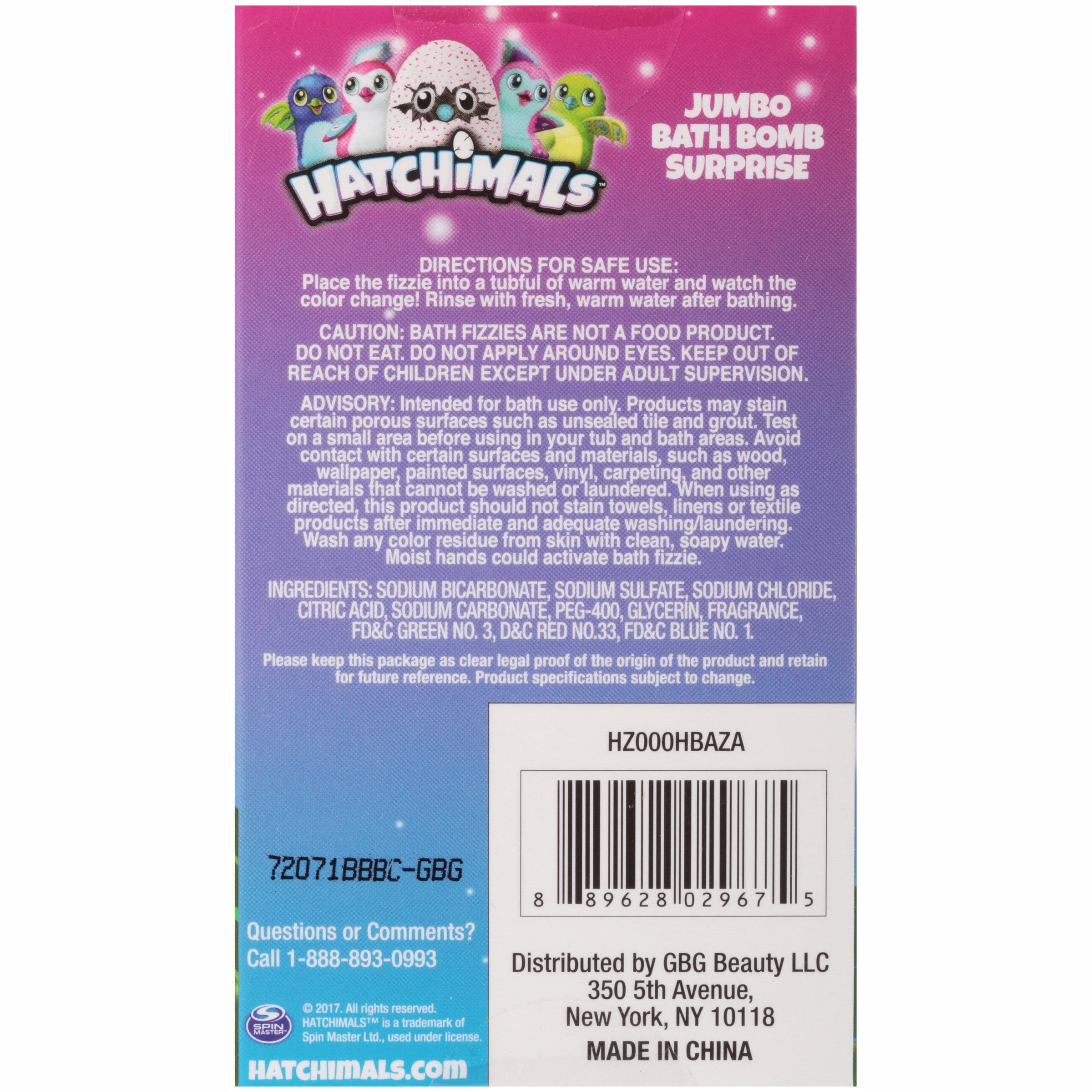 Spin Master Hatchimals Chirpin' Cherry Scented Jumbo Bath Bomb Surprise Age  3+, 7.05 oz - Walmart.com