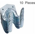 thumbnail image 3 of Jinsinto Metal Storage Hooks, Sheet Steel Tool Rack, Wall Mounted Steel Double U Wall Garden Tool Rack for Garage, Shed, Warehouse, Farm, Workbench (Pack of 10) 7X7.5X5.5cm,Vers, 3 of 5