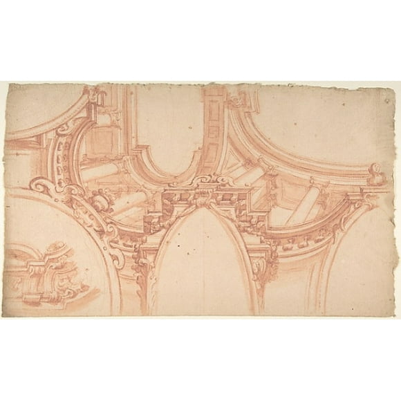 Project for a painting Ceiling Poster Print by Anonymous, Italian, Piedmontese, 18th century (18 x 24)