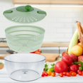thumbnail image 4 of EIMELI 4L Salad Spinner Manual Salad Washer with Drain and Handle Salad Dryer with Vegetable Washing Basket Multi-Function Lettuce Spinner Fruit Washer, 4 of 9