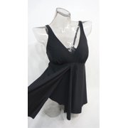 Croft & Barrow Topical Leaf Tummy Control Slimmer One-Piece Swimdress Womens 6