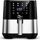 thumbnail image 1 of Freidora de aire de 5,5 L, cocina eléctrica sin aceite con pantalla táctil digital LED, cocina de horno caliente Uten 7 en 1, olla freidora de aire antiadherente de acero inoxidable grande de 6 cuarto, 1 of 5