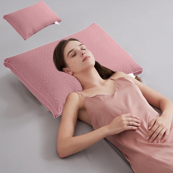 High Resilience Pillow for Side, Back, and Stomach Sleepers - Breathable, Non-Deforming Support with Natural Fiber Fill