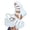 White, variant on Tbopshirt Summer Womens Wedge Sandals Open Toe Solid Color Wedge Heels with Arch Support Plus Size