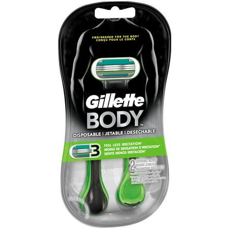 Gillette Body Disposable Razors, 2 Ct