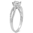 thumbnail image 2 of Dazzlingrock Collection 0.50 Carat (ctw) 10K Round Diamond Ladies Bridal Split Shank Engagement Ring 1/2 CT, White Gold, Size 8.5, 2 of 4