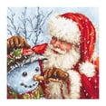 thumbnail image 1 of Kits Bordado Impresos DIY Hilo Algodón 11CT Papá Noel Punto Cruz, 1 of 9