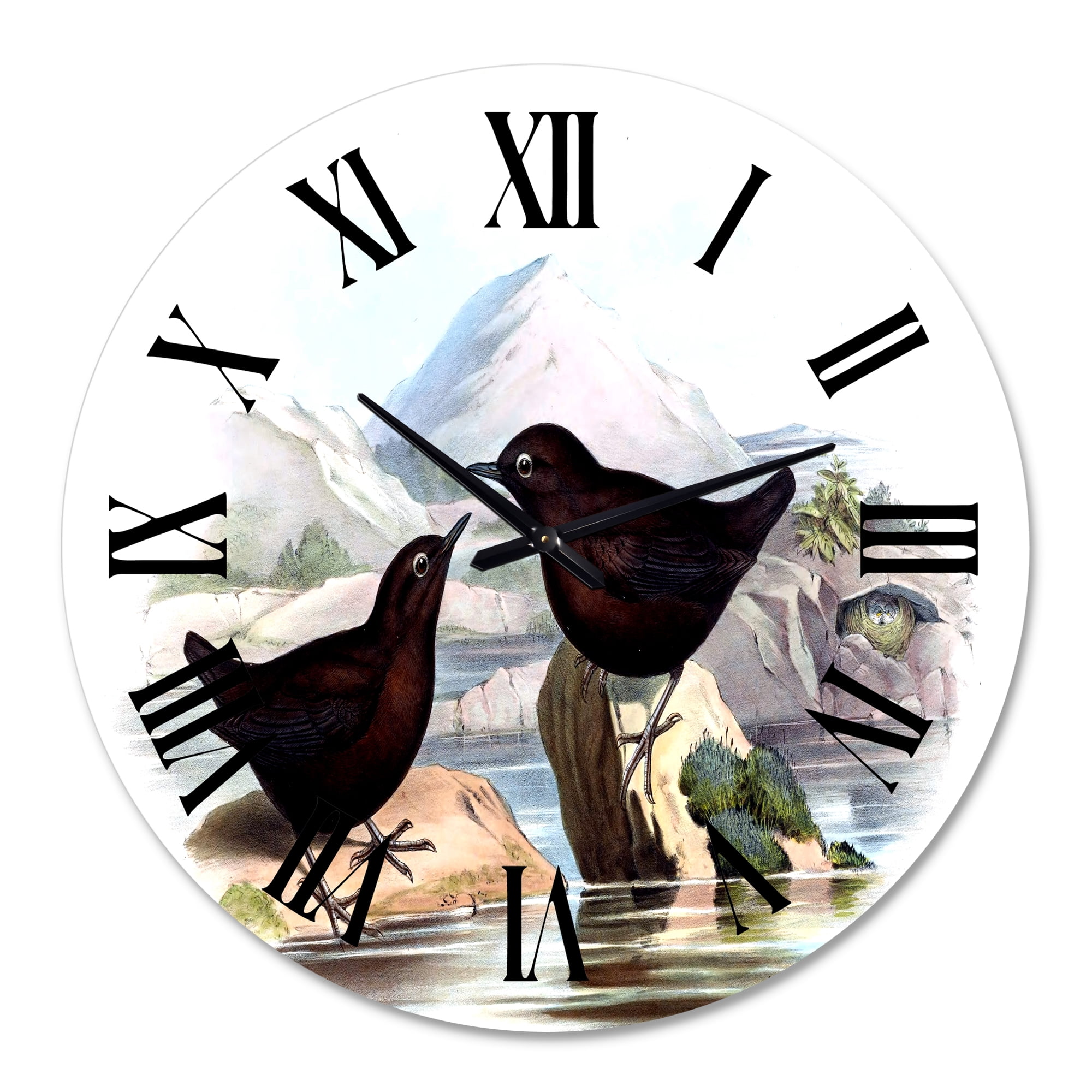 Designart 1 in Farmhouse Wall Clock