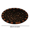 thumbnail image 3 of sruoe Halloween Creepy Visual Effect Round Floor Rug, Ghost Printed Polyester Doormat, Halloween Room Decor for Indoor Home Layout, Holiday Party, 3 of 7