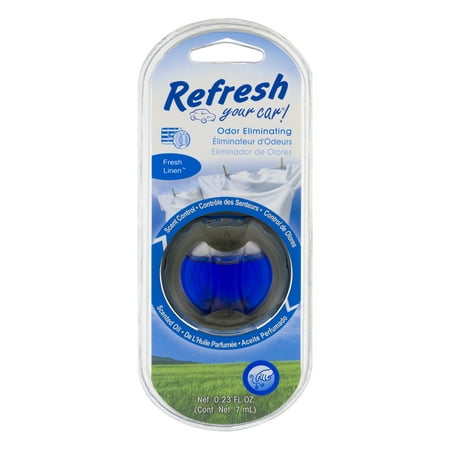 Refresh Your Car! Scented Oil Diffuser Fresh Linen, 1.0