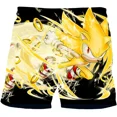 thumbnail image 4 of Pantalones de playa Sonic The Hedgehog para niñas y niños, estilo Harajuku, ropa para parejas, pantalones cortos con estampado de dibujos animados en 3D, 4 of 4