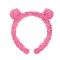 thumbnail image 3 of Ljudmp Women's Cute Bear Ear Headband Make Up Hairband Soft Fluffy Hair Hoop Hair Wrap for Skin Care Face Washing Hot Pink, 3 of 5