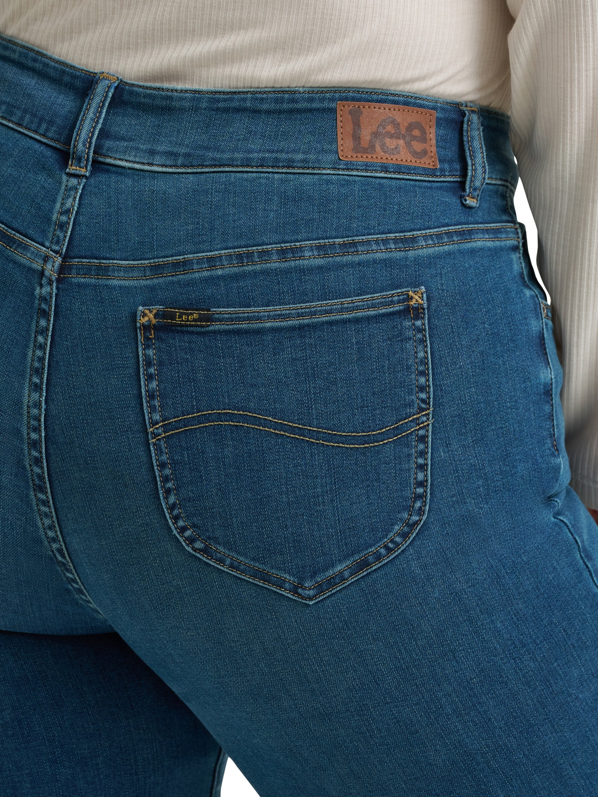 Lee® Women's and Plus Mid Rise Straight Leg Core Denim Jeans