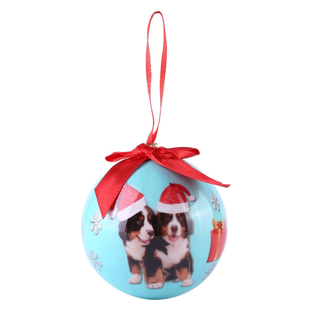 Christmas Dog Ball Ornaments Shatterproof Christmas Tree Decorations Large Hanging Ball Pendants with String for Xmas Tree, Holiday Wedding Party Decoration