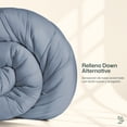 thumbnail image 2 of Dreamlab Edredón Acolchado para Toda Estación. Relleno de Microfibras Recubiertas con Gel.Lavado a Máquina.Usar como Edredón o con Funda Duvet. Hipoalergénico. (Azul Mezclilla, King Sobredimensionado), 2 of 8