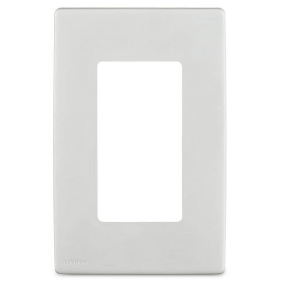 Leviton 3824695 White 1 Gang Plastic Rocker Wall Plate
