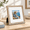 Natural-8X8, variant on Brown 8x8 Square Picture Frame with Distressed Beaded Wood Farmhouse Style Display