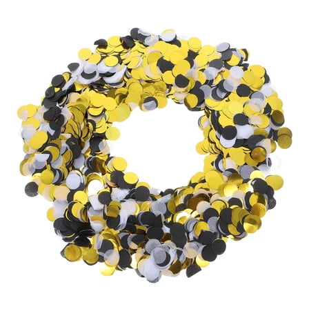 Milisten Round Plated Gold Paper Confetti for Event Decoration Wedding Birthday Celebrations