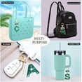 thumbnail image 3 of PTSPLLMY Bling Cute Keychain Initial Letter Gift for Women Girls Pink Purple Key Chain Cup Bag Charms Accessories, 3 of 6