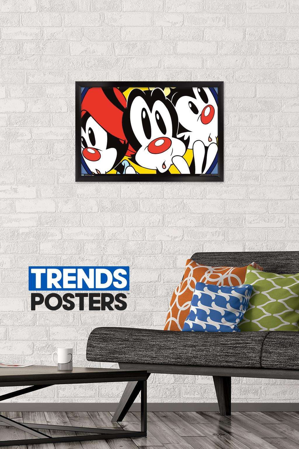 Animaniacs - Faces Wall Poster, 14.725" x 22.375", Framed