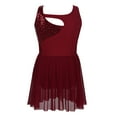 thumbnail image 2 of MSemis Girls Shiny Sequins Ballet Dance Dress Gymnastic Leotard, 2 of 7