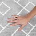 thumbnail image 4 of CAROMIO Modern Runner Rug 2 x 8 Geometric Plush Rug Shag Hallway Runner Rug Fuzzy Carpet Runner Non-Slip Non-Shedding Kitchen Mat, Pale Gray, 4 of 5