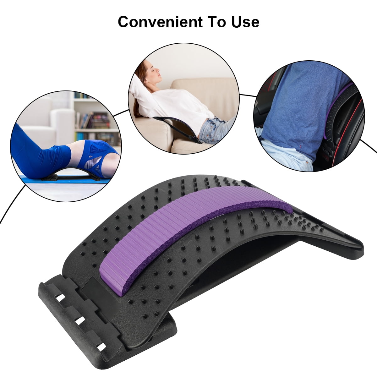 Back Massager Stretcher Support Spine Deck Pain Relief Chiropractic Lu –  AcquaintedShop