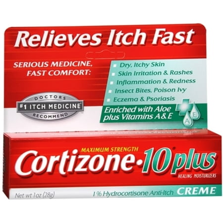 Cortizone-10 Force maximale plus Anti-Itch Crème (1 oz Paquet de 4)
