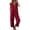 X530-Red, variant on Neewe Women Casual Loose Long Bib Pants Wide Leg Jumpsuits Baggy Cotton Rompers Overalls