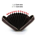 thumbnail image 3 of WIRESTER Credit Card Holder Wallets for Women RFID Blocking Credit Card Holder Zipper Card Case Wallet - Seashells On The Beach, 3 of 7
