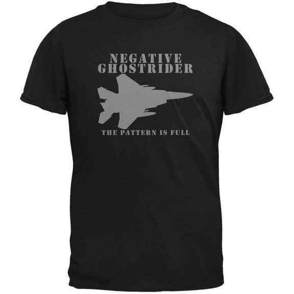 Negative Ghostrider Pattern Is Full Black Adult T-Shirt - 5X-Large