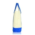 thumbnail image 6 of DALIX 22" Extra Large Cotton Canvas Zippered Shopping Tote Grocery Bag in Royal Blue, 6 of 6