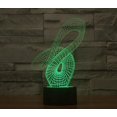 thumbnail image 3 of YSITIANNA 3D Abstract Night Light Touch Switch Decor Table Desk Optical Illusion Lamps 7 Color Changing Lights LED Table Lamp Xmas Home Love Birthday Children Kids Decor Toy Gift STNL#3526, 3 of 5